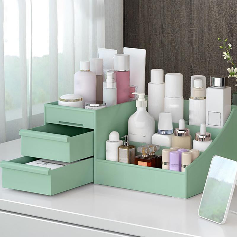 Multi-Grid Makeup Organizer for Vanities Desk, 1 Count Dressers Makeup Storage Drawer for Bedroom, Cosmetics Makeup Storage Box, Summer Gifts
